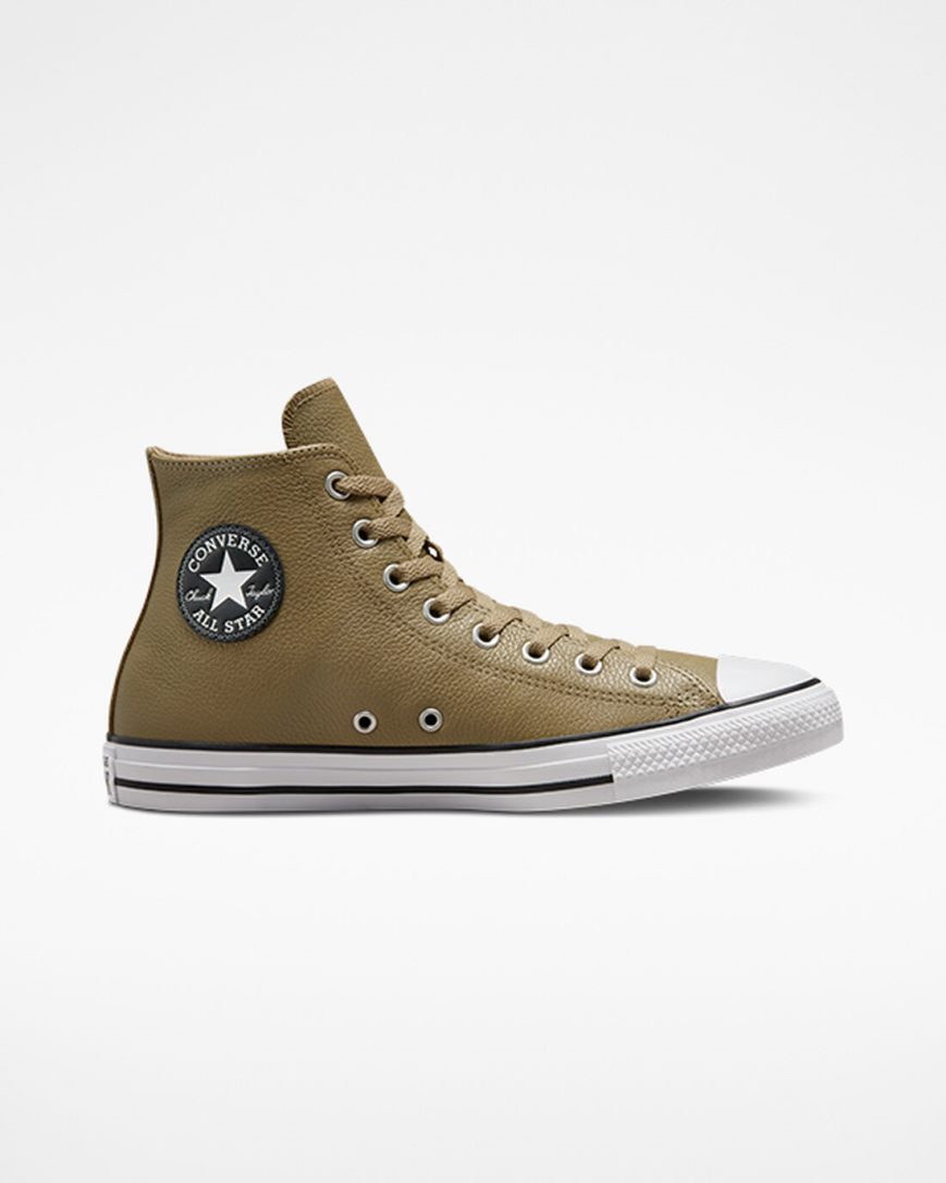 Tenisi Inalti Barbati Converse Chuck Taylor All Star Piele Kaki | RO 13D0LP801